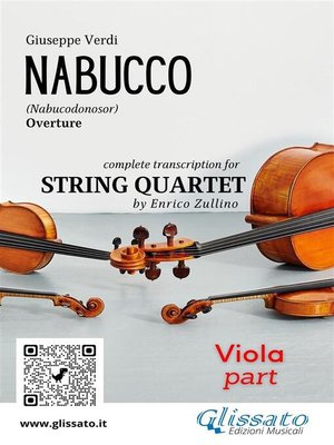 cover image of Viola part of "Nabucco" for String Quartet